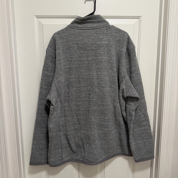 UNTUCKit Men's Kezoh Gray Full Zip Long Sleeve Fleece Jacket Mock Neck Size XXXL - Picture 2 of 5
